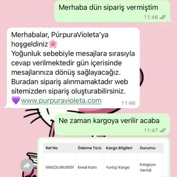 Purpura Violeta Alışveriş Pişmanlığı Bir Daha Asla