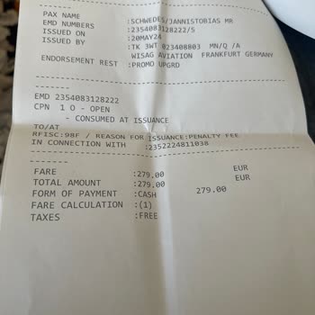 THY Parası Ödenip Yapılmayan Upgrade İşlemi TK1588/24 May Fra-İstanbul