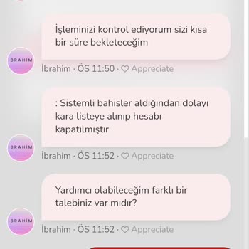 Bahsine.com Bahsine Sitesi Ödeme Yapmıyor Hesabımı Kapattılar