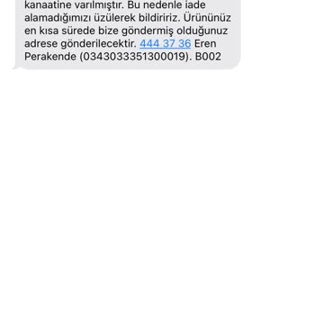 Sanal Çadır Fashfed Ürününün Arkasında Durmaması