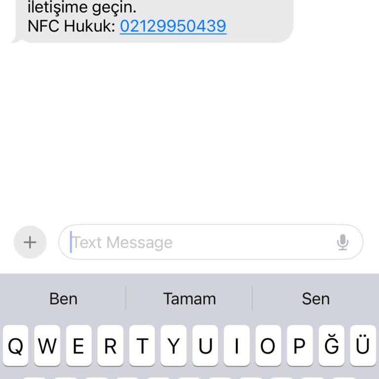 NFC Hukuk (SMS) Haksız Suçlama İddiasına Karşı İtirazım