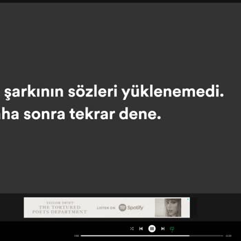 Spotify'de Şarkı Sözleri Gösterilemiyor!