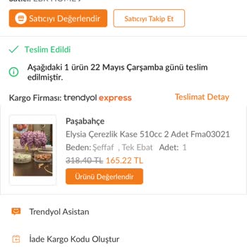 Trendyol Ebrhome Yanlış Ürün Gönderdi!