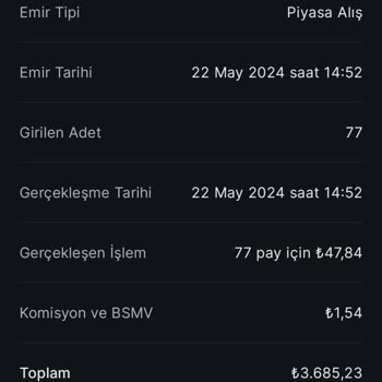Midas Sasa İşlem Hatası