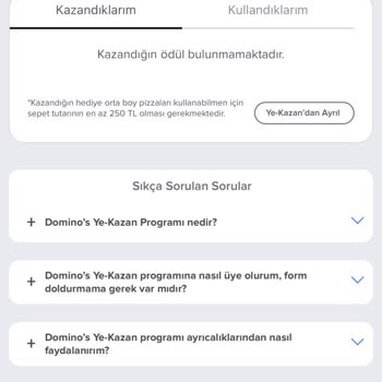 Domino's Pizza Ye Kazan Hediye Pizza Vermiyor Dilimler Siliniyor