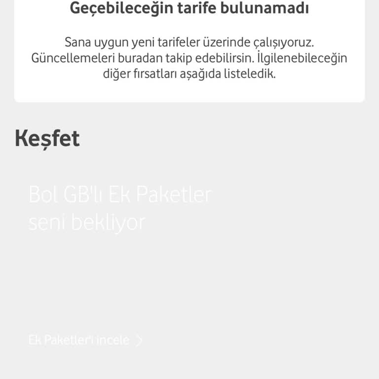 Vodafone 2 Yıllık Müşterisine Paket Ve Tarife Sunmuyor