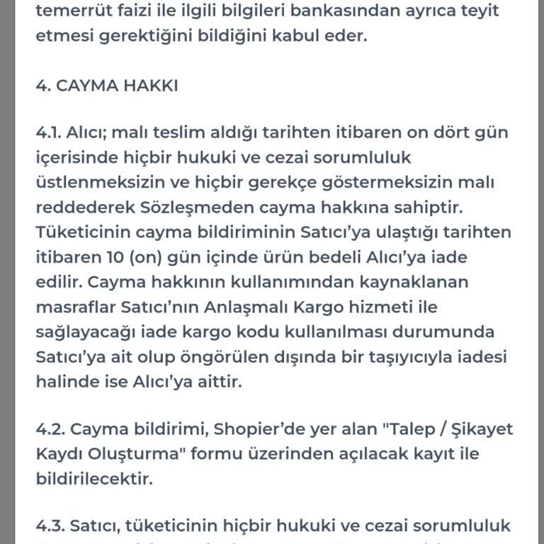 Shopier Bt Design İade Kargo