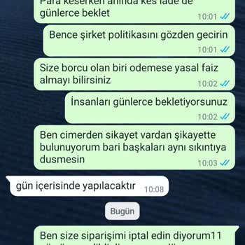 Ayrem Korse Pişmanlıktır. Paramın İadesini İstiyorum