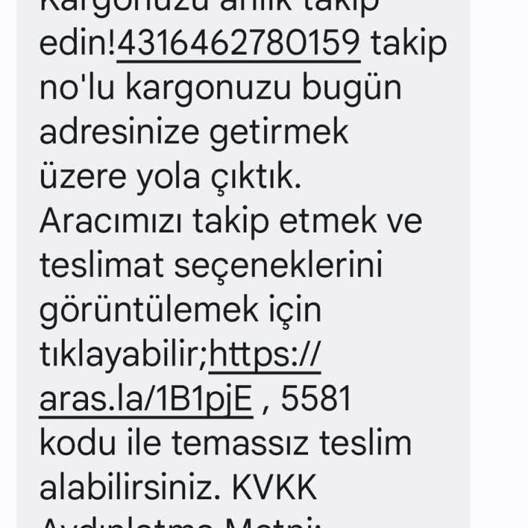 Aras Kargo Kurye Ürünümü Daireme Çıkarmayıp Aşağıdan Almamı İstedi