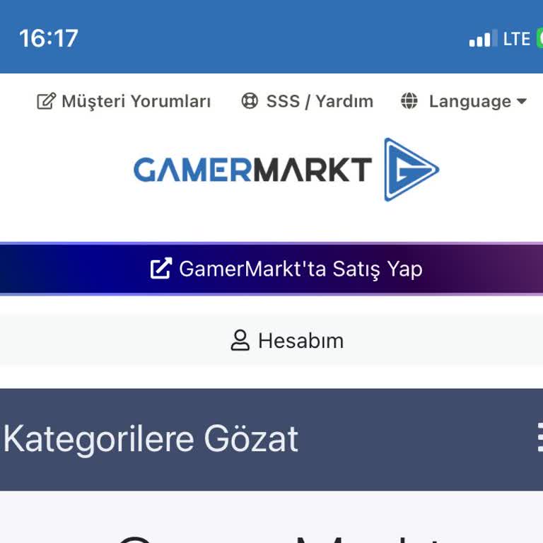GamerMarkt Hesabım Çalındı Yardım Edin