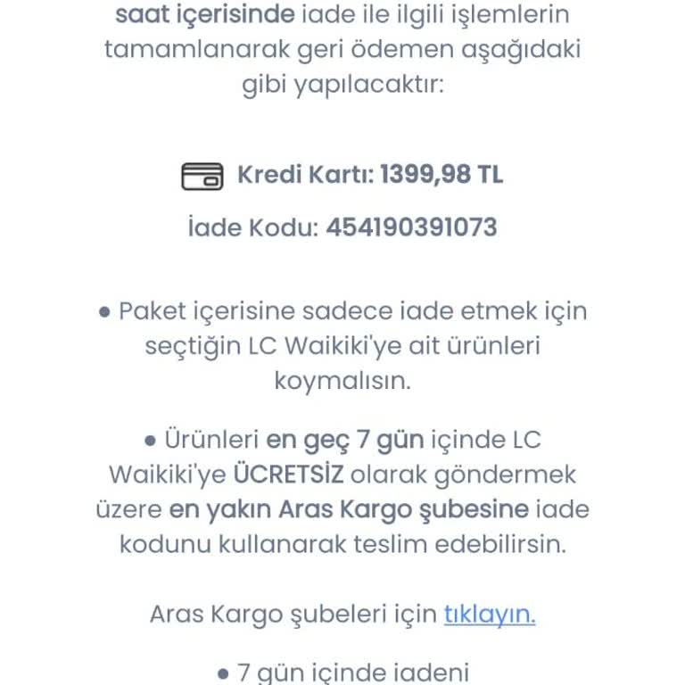 LCW İade Sürecince Süründürüyor