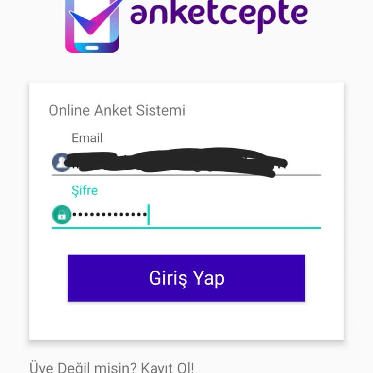 Anketcepte.com Giriş Yapamıyorum Şifre Yenile Kısmı Yok