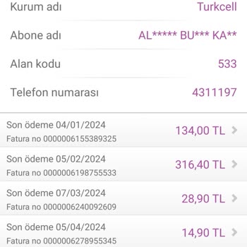 Turkcell Kapattığım Hatta Borç Çıkıyor