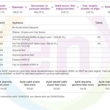 Enpara Anlaşılmayan Kredi Kartı Ekstresi