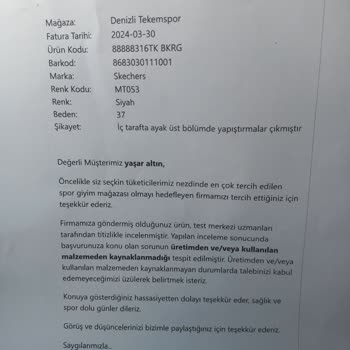 Skechers İlk Kullanımda Açılan Ayakkabı