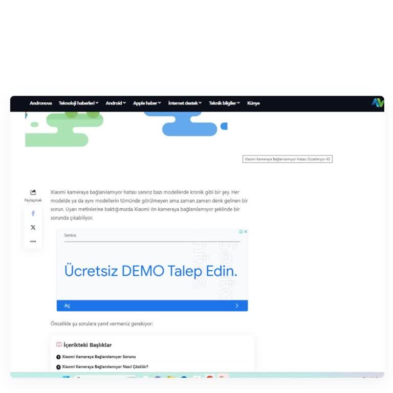 Xiaomi Mi 11 Lite Ön Kamera Kronik Arızaları