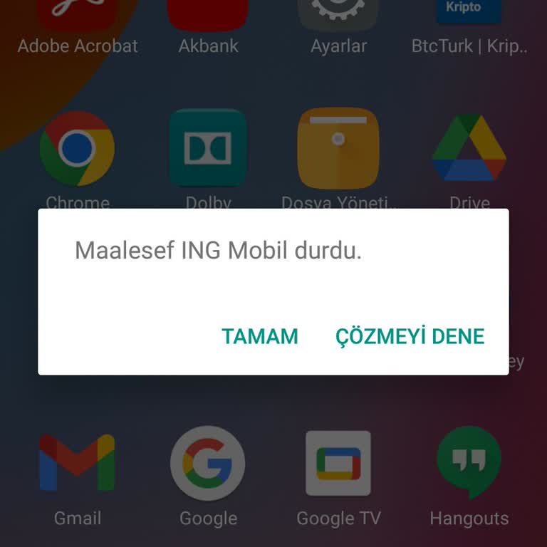ING Mobil E Giriş Yapamıyorum