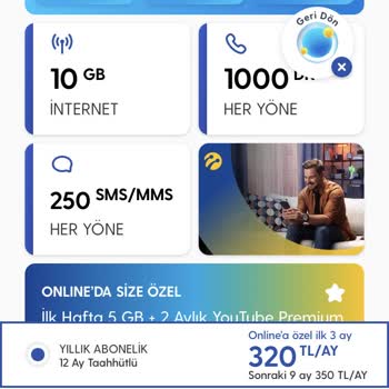 Turkcell Hat Yıllık Abonelik Yalanı