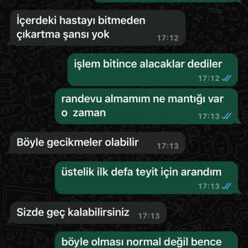Lilyum Tıp Merkezi Randevu Saatine Uyum Sağlamama