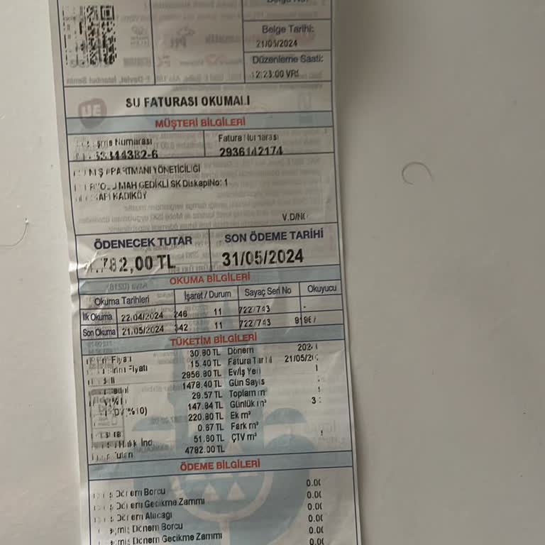 İBB - İstanbul Büyükşehir Belediyesi Yüksek Su Faturası