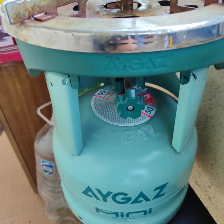 Aygaz Mini Ocak Kullanırken Alev Aldı
