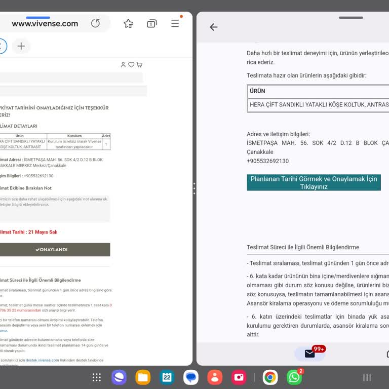 Vivense Ve Bitmek Bilmeyen Teslimat Süreci