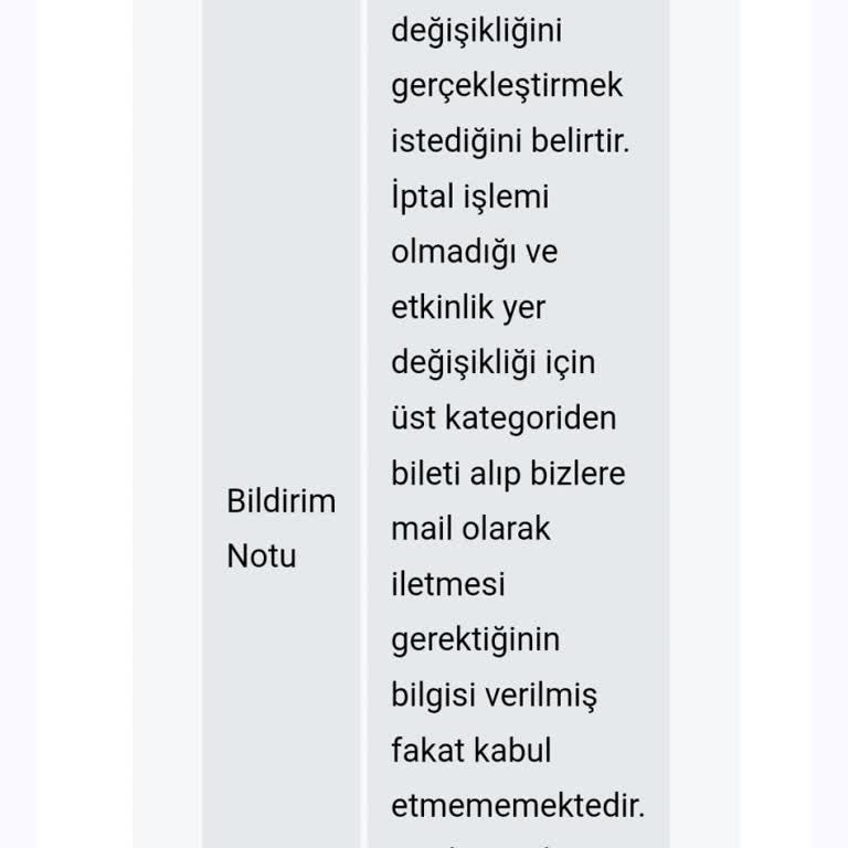 Passo Fazla Alınan Bileti İptal Etmiyor. Organizasyon Temmuz2024 Da