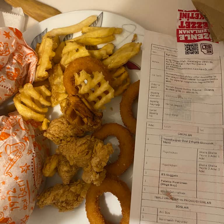 Popeyes Çok Kötü Sipariş