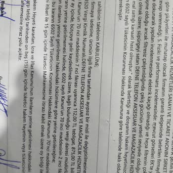 Mobifon Telefon Aksesuarı Satın Alma Sürecinde Yaşanan Sorunlar