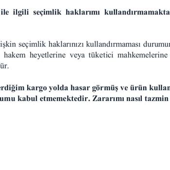 Greyder Kusurlu Ürün İçin Tüketici Hakkı Olan Para İadesini Reddediyor