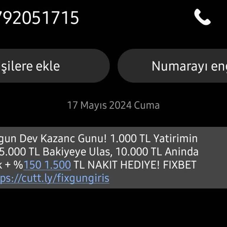 Vodafone Spam Mesajları Engelleme