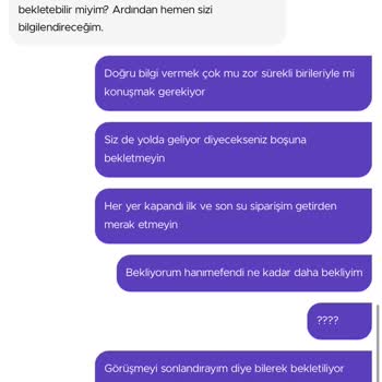 Getir'de Beklenen Su Teslimatı Hayal Kırıklığı