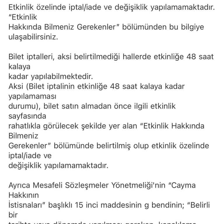 Bubilet İptal Yapmıyor Şikayeti