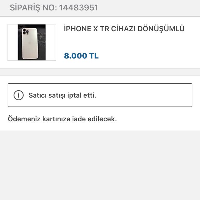 Sahibinden.com Kredi Kartı İadesi