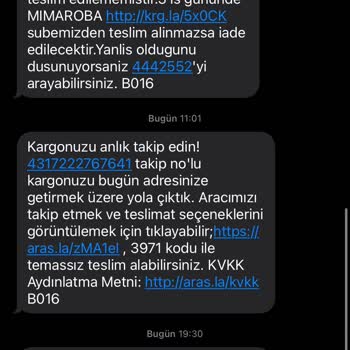 Aras Kargo Evde Olmamıza Rağmen Yoktunuz Diye Kargoyu Teslim Etmiyor