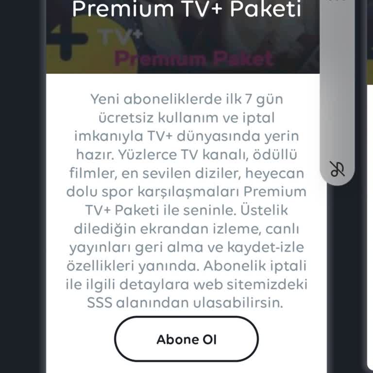 Turkcell TV Plus Mobil Uygulama