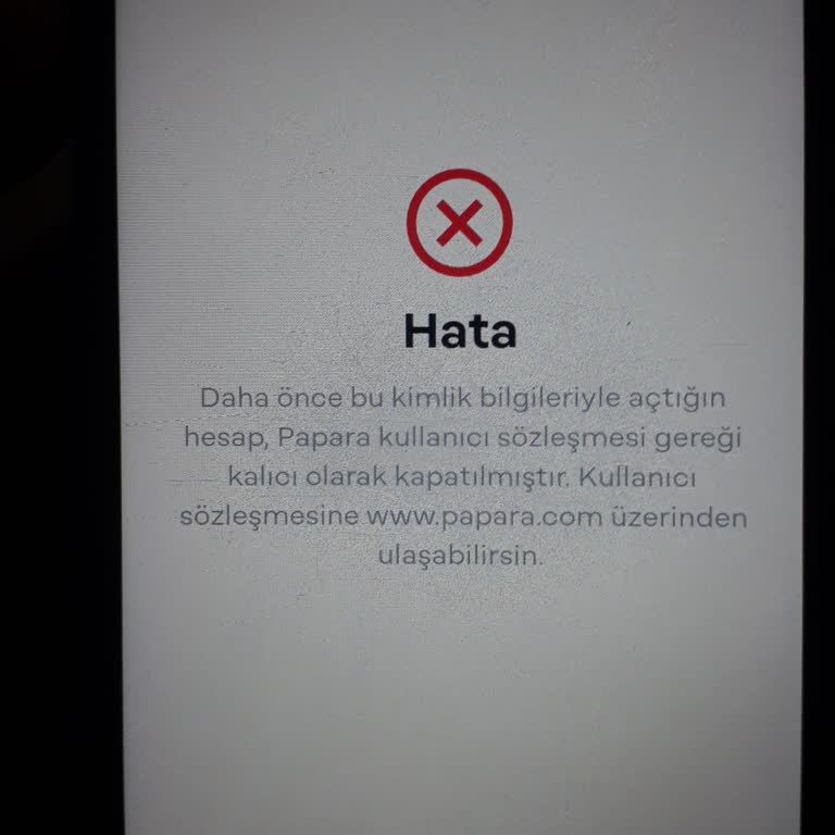 Papara Hesabımı Onaylamak İçin Kimlik İstedi Ama Onaylamadı