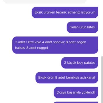 GetirYemek Eksik Gelen Ürün Ve Ücret İadesi