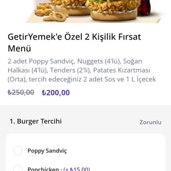 GetirYemek Eksik Gelen Ürün Ve Ücret İadesi