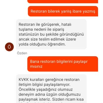 Migros Yemek Geciken Ve Yanlış Sipariş Hayal Kırıklığı