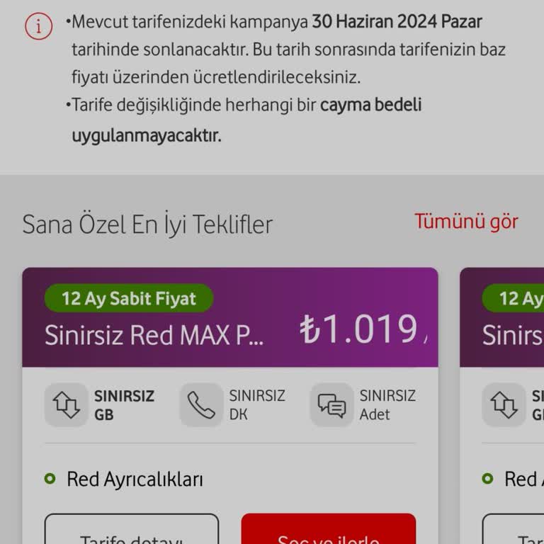 Vodafone Yeni Paketler Çok Pahalı
