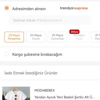 Trendyol'dan İade İçin Eksik Ücret Ödenmesi