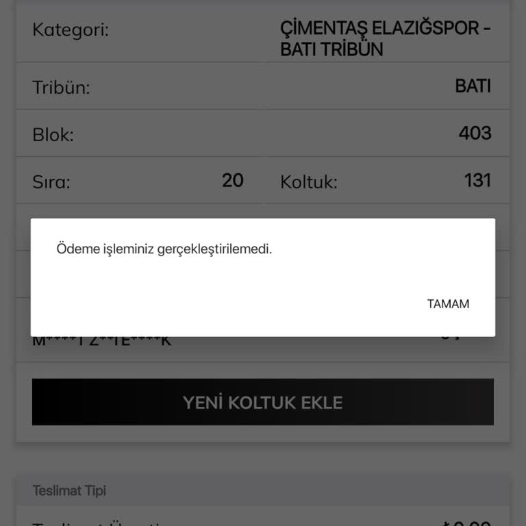 Passolig Ödeme Gerçekleştirilemedi Hatası