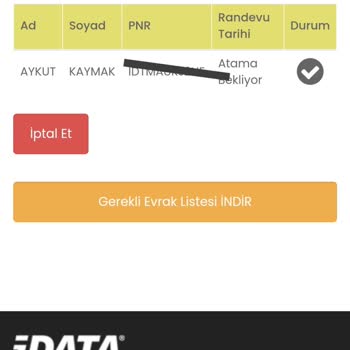 Idata Aile Birleşimi Randevu Atama Problemi