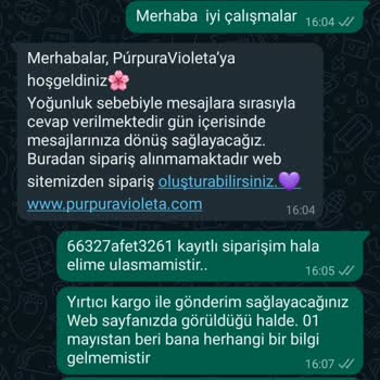 Purpura Violeta Purpura Sahteliği Ürün Göndermemesi