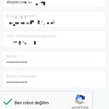 Shopier Doğrulamada Hata Veriyor
