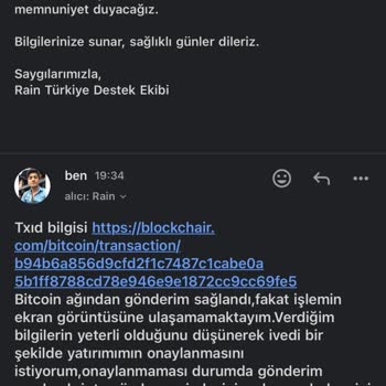 Rain Financial Yatırımım Hesabıma Yansımadı