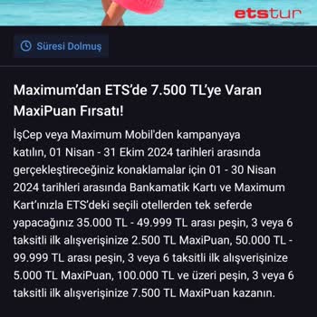 İş Bankası MaxiPuan'ın Yüklenmemesi, Talebimin Karşılaşmaması,