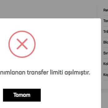 Passolig Bilet Transfer Limit Aşımı Sorunu