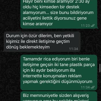 Decathlon 1 Senedir Yedek Parça Vermiyor.